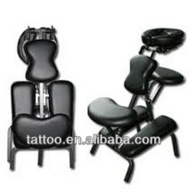 Cama de tatuagem tatuagem preto ajustável cadeira